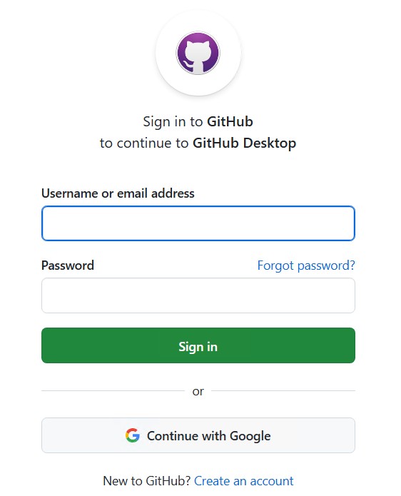 Enter login information