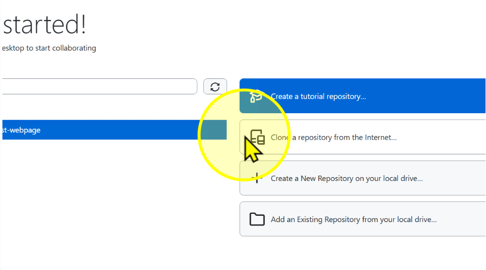 Clone from the internet option