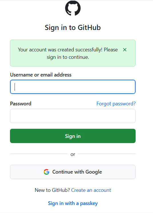 Complete sign-up and log in