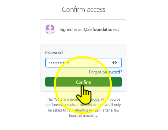 Confirm GitHub installation